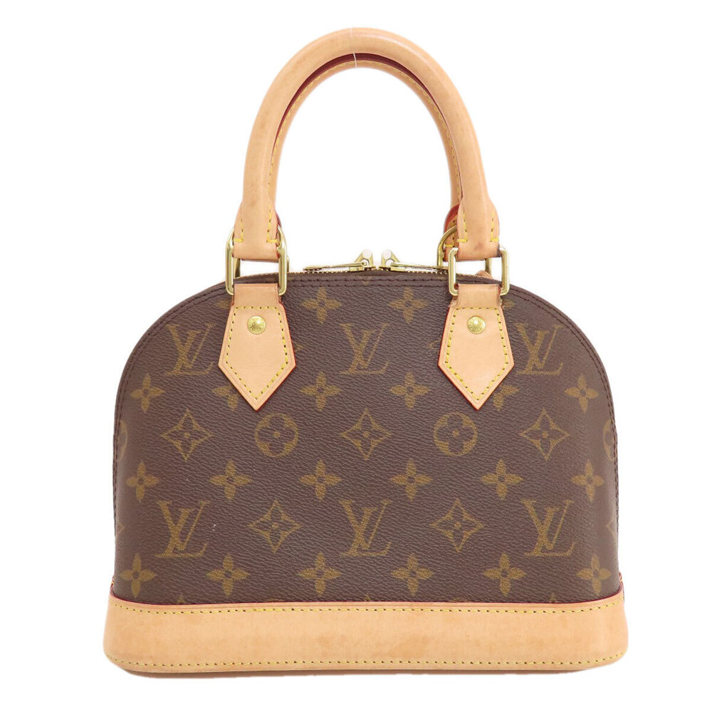 Louis Vuitton Monogram Alma Canvas Handbag Brown